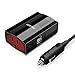 BESTEK MRI1511FU 150W Car Power Inverter DC 12V to 110V AC Car Converter with Car Cigarette Lighter Adapter Socket and 3.1A Dual USB Fast Charging Port, Black