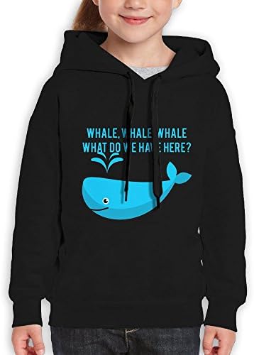 Vintopia Girl Whale Pun Funny Expression Sassy Sea Life Casual Style Travel Black Fleeces L