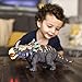 Best Choice Products 14-Inch RC Motion Action Triceratops Figure w/ Lights/Sound, Gray