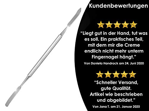 Gebogener Profi Gelspatel Doppel-Spatel, Salbenspatel, Doppelinstrument – Bild 6