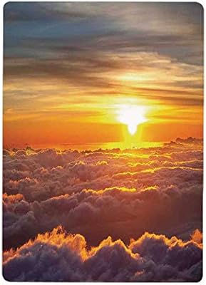 Amazon Co Jp 壁紙 絵画風ポスター 雲 雲に沈む夕日の風景想像上の秘密の天気地球上の自然の驚異 オレンジ50x80cm 壁紙ポスター ステッカー 壁紙風景画 壁飾り ホーム キッチン