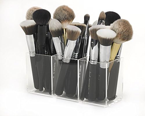 ROVANZA Acrylic BRUSH holder- Perfect diplay for brushes / lip liners, or even glosses and liquid lipsticks. Available in many colors (Clear)