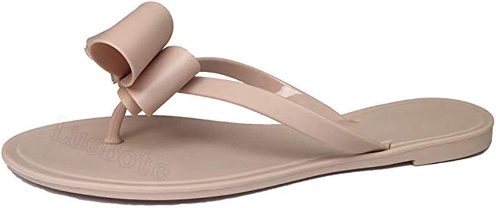 plastic flip flops with bow