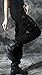 Chouyatou Women's Stylish Military Multi-Pockets Wild Cargo Pants (Large, Black)