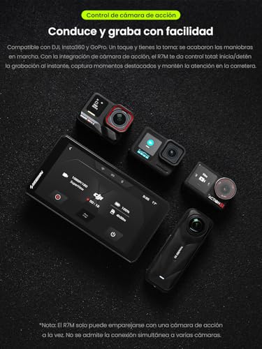 RiderNav R7M 7" Wireless CarPlay and Android Auto for BMW Motorcycles - Wonder Wheel Native Control Action Camera | Real-Time Data Reading (TPMS/RPM) |OTA Updates|GPS IP69K