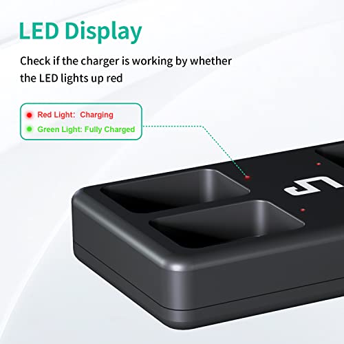 LP 9V Rechargeable Battery Charger Pack, 4 Pack 600mah 9 Volt Batteries