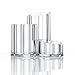 TWING Premium Acrylic Makeup Brush Holder Organizer 5.3x5.3x4.7inch, 3 Compartments Acrylic Cosmetic Organizer,1pc/Pack