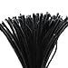 Carykon Super Fuzzy Chenille Stems Pipe Cleaners, Pack of 100 (Black)