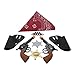 Imprints Plus BG Dress Up Cowboy Costume Accessories for Kids 11-Piece Set Includes 2 Click-Action Toy Guns 7