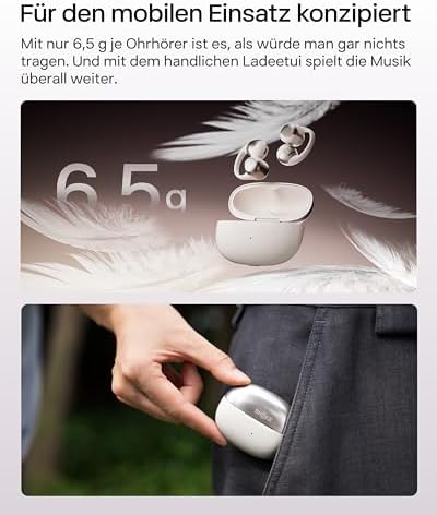 OpenDots ONE Open-Ear Clip-On-Kopfhörer mit Dolby Audio, Grau — Foto 5 von 8