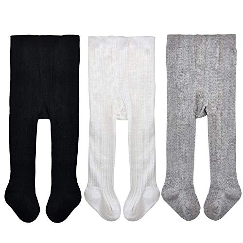 NovForth Baby Boys Girls Tights Toddler Seamless Leggings for Baby Girls Cable Knit Cotton Pants Stockings - Thumbnail 7