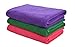 Hope Shine Microfiber Gym Towels Fast Drying Sports Yoga Towel Soft Travel Towles 3-pack 16inch X 32inch (Army Green+Purple+Red)