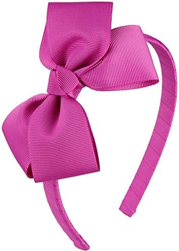 7Rainbows Fashion Cute Fuchsia Bow Headband for Girls Toddlers.