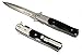 Black Wood HANDLE Silver BLADE Milano Godfather Style SPRING ASSIST OPENING POCKET KNIFE