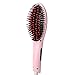 PrettyFirst Hair Straightener Brush,Massager Straightening Irons Instant Magic Silky Straight Hair Styling, Heating Detangling Hair Comb (Pink)