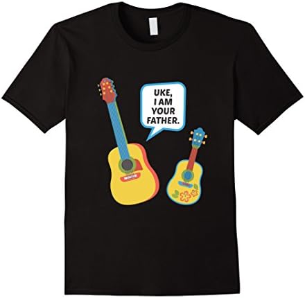 Men's Uke I Am Your Father Funny Ukulele Gift T-Shirt 2XL Black