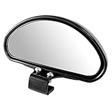 uxcell® Auto Black Plastic Housing Auxiliary Blind Spot Mirror