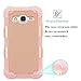 Galaxy Core Prime Case, EC Galaxy Prevail LTE Case, Dual Layer Rugged Soft TPU Bumper Hard PC Shell Shockproof Case Cover for Samsung Galaxy Core Prime/Prevail LTE G360 (Rose Gold)