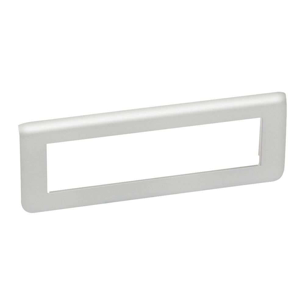 Legrand Mosaic Plate 8 Modules 2 Aluminium