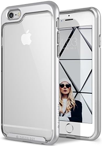 Caseology for iPhone 6S Plus case/iPhone 6 Plus case [Skyfall Series] - Clear Slim Fit Corner Cushion Enhanced Drop Protection Trasparent Design Case for iPhone 6S Plus/iPhone 6 Plus - Silver