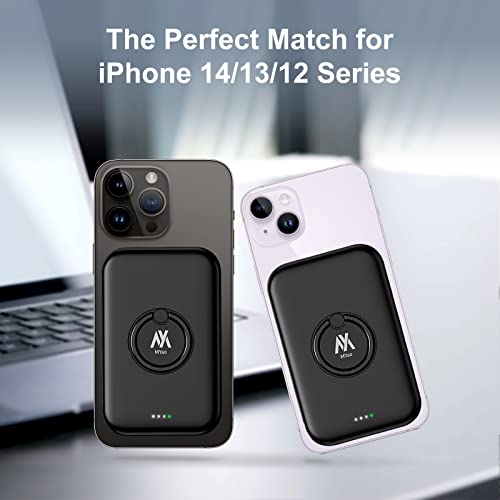 MYao Wireless Power Bank, 5000mAh Mini Portable Charger with