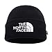 The North Face Double Layers Winter Thicken Polar Fleece Thermal Beanie Hat (Black, One Size)
