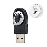 Mini Bluetooth Earbud Wireless, Smallest Bluetooth Wireless Mini Invisible Car Headset [Magnetic Charger] Single in Ear Bluetooth Earpiece with HD Mic(Black)