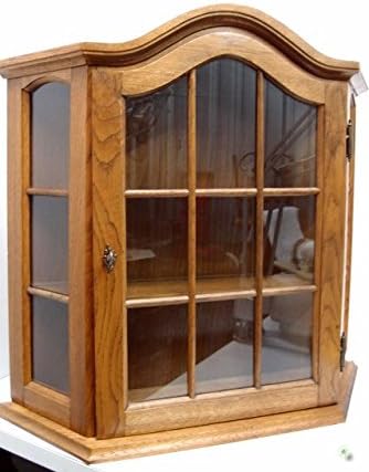 Vitrina De Madera Con Diseno De 70 Cm De Madera De Roble De