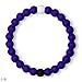 Lokai Silicone Beaded Bracelet for Alzheimer's Awareness - Dark Purple, (Large, 7 Inch Circumference) - Silicone Jewelry Fashion Bracelet Slides-On for Comfortable Fit for Women & Men