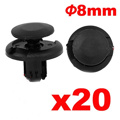 20 pcs Front Fender Clip Retainer Bumper Rivet for Honda Accord 91512