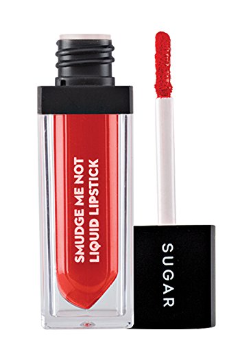 SUGAR Cosmetics Smudge Me Not Liquid Lipstick 06 Tangerine Queen (Orange Coral), Long Lasting Waterproof Matte Liquid Lipstick For Fair to Medium Complexion, 4.5 ml