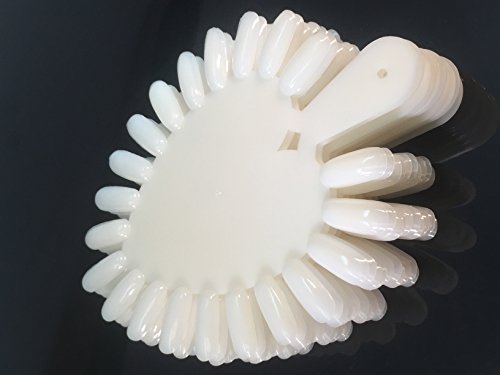 Beauticom Heart Shaped False Nail Tips Palette Display (Quantity: 20 Pieces)