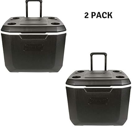 black cooler with wheels