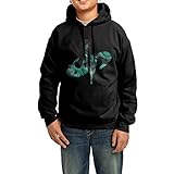 TMDING Youth YouTube Dude Perfect Logo Fleece Hoodie Black L