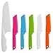 ONUPGO Knives for Kids 6-Piece Nylon Kitchen Baking Knife Set: Plastic Knife Set Children's Cooking Knives Colors/Firm Grip, Serrated Edges, BPA-Free Kids' Knives