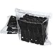 HOUSE DAY Black Plastic Finger Clips for Hangers, 20 Pack Pants Hanger Clips, Strong Pinch Grip Clips for Use with Slim-line Clothes Hangers, Clips for Velvet Hangers