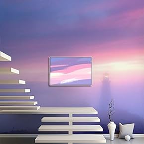 Wall Mural Dreamy Purple Misty Sky Removable Self-Adhesive Large Wallpaper - 66x96 inches