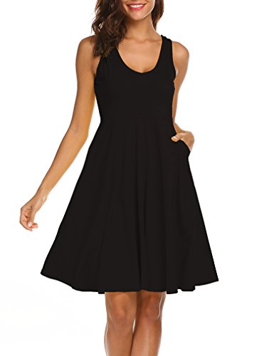 Miselon Women Knee Length Sleeeveless A Line Flared Tank Dress | Desertcart Aruba Miselon Women Knee Length Sleeeveless A Line Flared Tank Dress | Desertcart Aruba