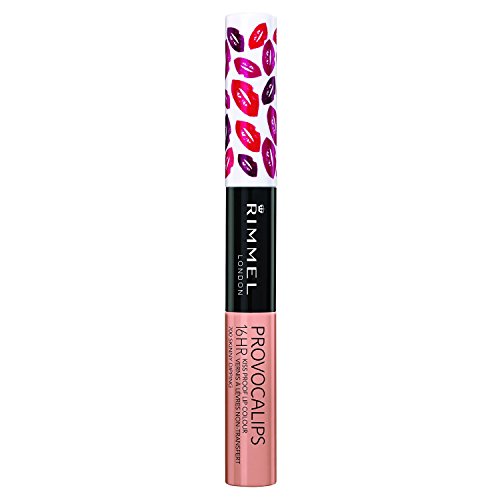 (Pack of 2) Rimmel Provocalips 16hr Kissproof Lipstick, Skinny Dipping, 0.14 Fluid Ounce