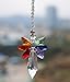 Anna Crystalworld Rainbow Guardian Angel Crystal Suncatcher for Home/Car Decoration & Porch Decor & Hangings Crystal Glass Ornament (Rainbow)