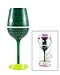 Top Shelf Tennis Wine Glass, 15oz, Green