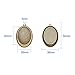 Beadthoven 10pcs Oval Vintage Tibetan Style Alloy Pendant Cabochon Bezel Settings Fit Oval Tray: 40x30mm Jewelry Making Necklace Accessories (Nickel Free, Antique Bronze)