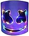 DJ Mask LED, Music Festival Helmets, Cosplay Costume Full Head Masks Halloween Party Props Costume Masks White