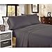 The Great American Store 1800 Series Brushed Microfiber 4 PC Sateen Queen Sheet Set - Elephant Grey Solid