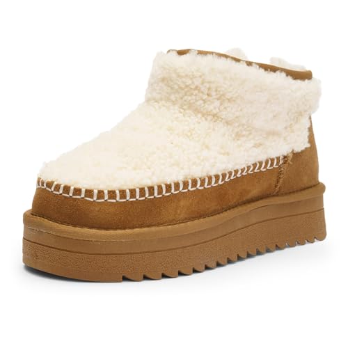 ARA Arktis, Stivaletto Donna, Crema Cognac, 40 EU