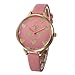 Balakie Women's Watch, Ladies Watch Casual Heart Pattern Dial Thin Faux Leather Quartz Analog Wrist Watch