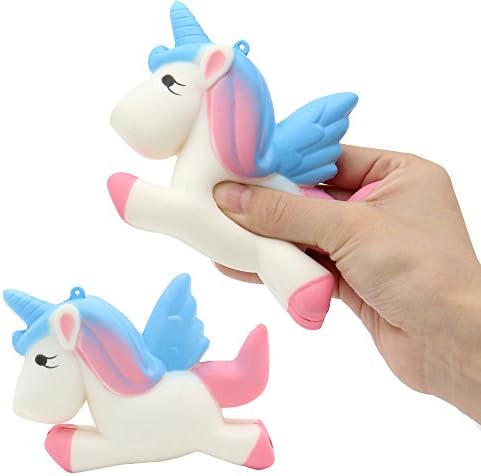 Holybo New Jumbo Squishies Toys Slowly Rising Decompression Kawaii Squeeze Toy Stress Relief - Starry Poop Emoji - Nice Gift For Kids &amp; Adults (C- Unicorn)