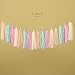 Ling's moment 20 PCS Tissue Paper Tassels, Tassel Garland for Wedding, Baby Shower and Party Decorations, DIY Kits - (Baby Pink + Ivory + Honey Peach + Mint)