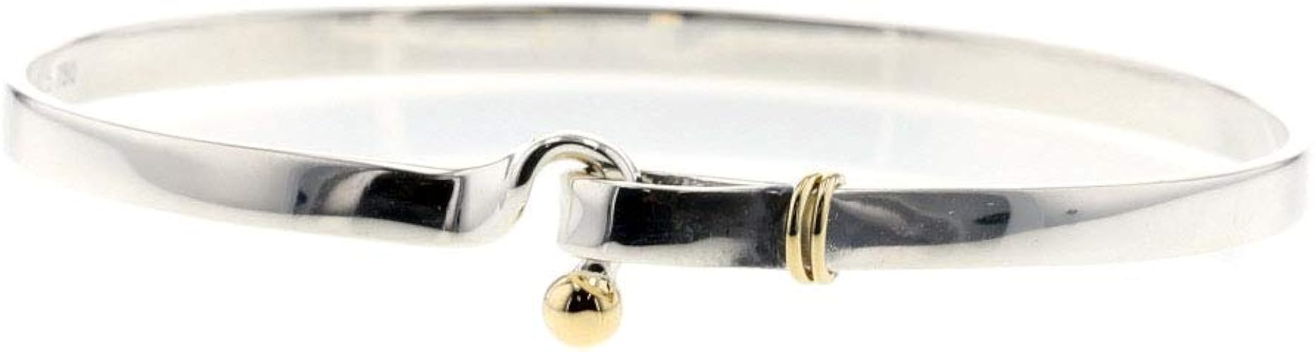 Amazon ティファニー Tiffany Co フック アイ バングル シルバー925 K18イエローゴールド レディース 中古 バングル 通販