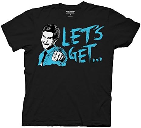 WorkaholicsLet's Get Weird Flip Adam DeMamp Face Adult Black T-shirt